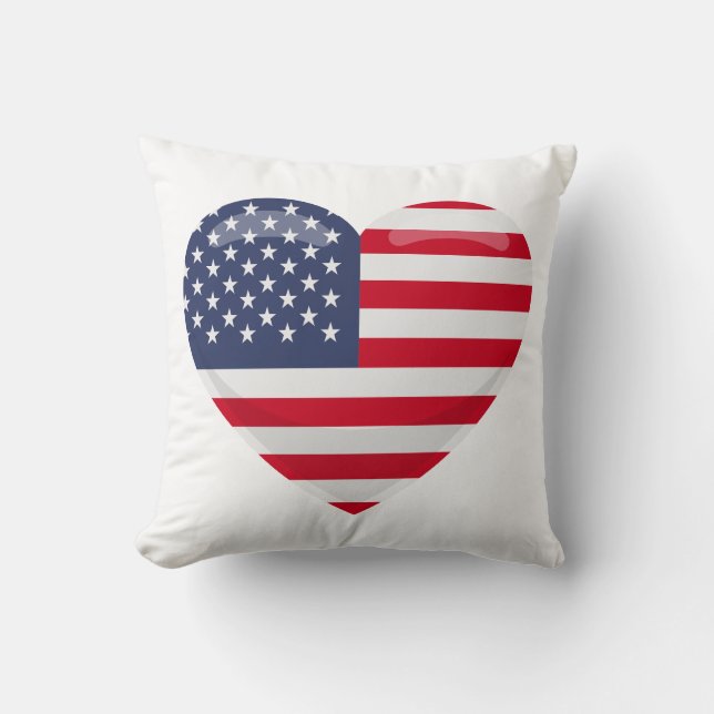 us flag throw pillow (Front)