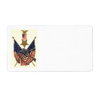 US Flag Union Civil War Medal Eagle