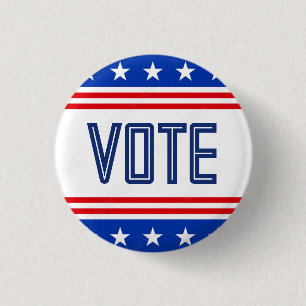 US Flag Vote Button
