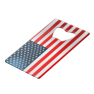 US Flag Wallet Bottle Opener