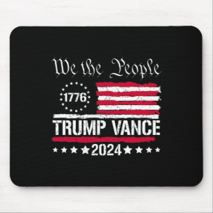 Us Flag We The People Stand With Trump Vance 2025 Mouse Pad