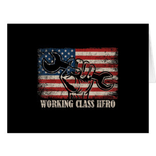 US Flag Worker Labor Day American Working Class He
