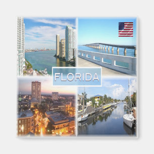 US Florida - Mouth of Miami River at Brickell Key Magnet