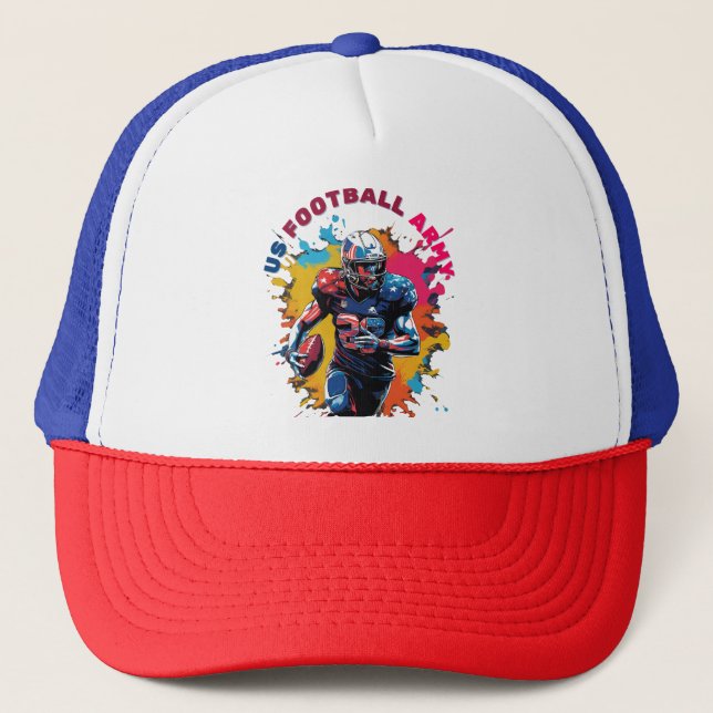 US Football Army Trucker Hat (Front)