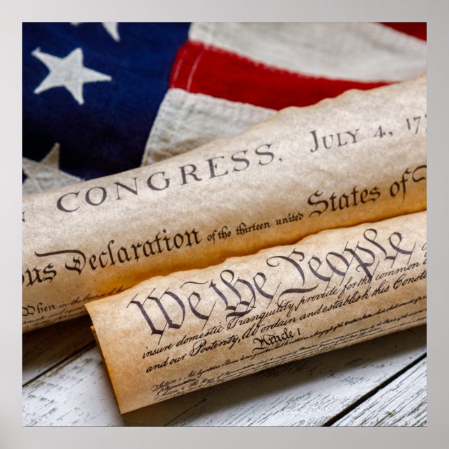US Founding Documents Poster (Front)