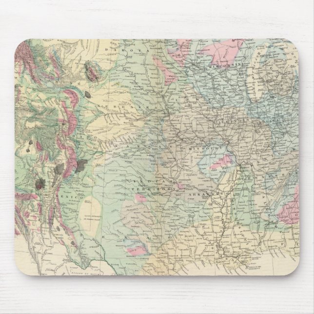 US geological map Mouse Pad (Front)