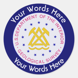 US Geological Survey Custom Sticker