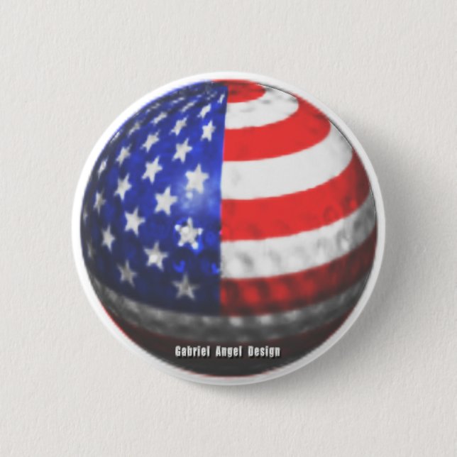 US Golf 2 Inch Round Button (Front)