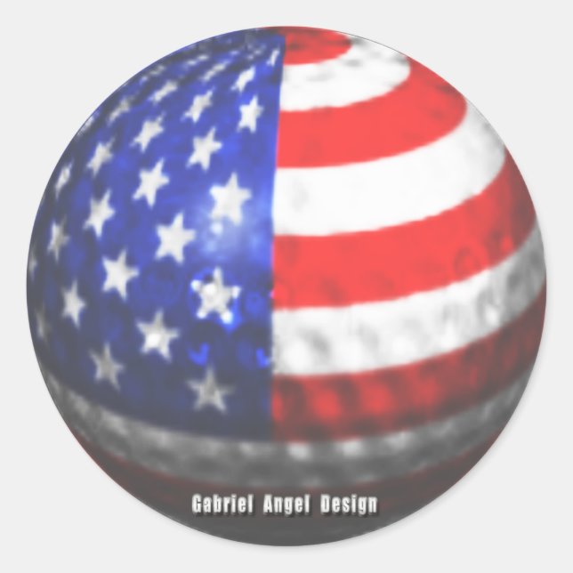 US Golf Classic Round Sticker (Front)