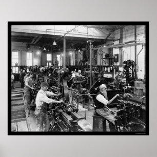 US Government Printing Shop 1910 Poster
