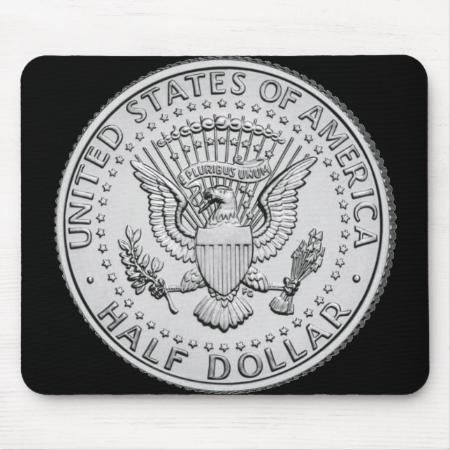 US Great Seal Half Dollar Mouse Pad (Front)