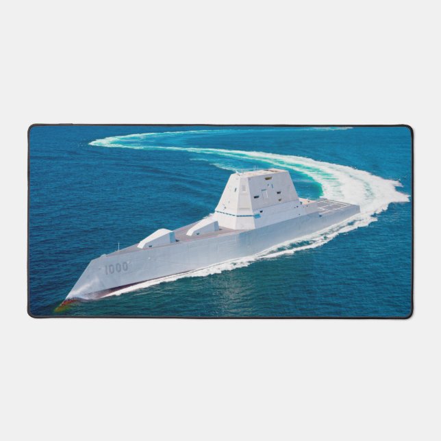 US GUIDED-MISSILE DESTROYER – DDG-1000 DESK MAT (Front)