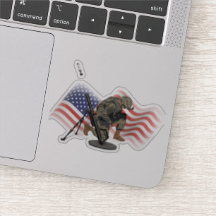 US Gunner with M224 Mortar