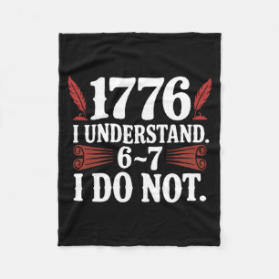 Us History 67 Teacher 1776 250th Anniversary Six S Fleece Blanket