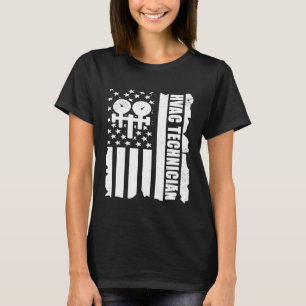 Us Hvac Technician For Usa Repairman Men Fourth O T-Shirt