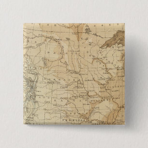 US Hypsometic Sketch 2 Inch Square Button