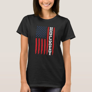 US Ice Hockey USA Practice Flag American Women Men T-Shirt