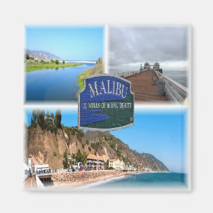 US Los Angeles - Malibu - Lagoon - Pier - beach Magnet
