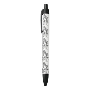 US Made Black & White Hand Painted Coffee Art Pen
