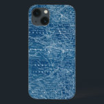 US Map Blueprint iPhone 13 Case<br><div class="desc">US Map Blueprint. Artist: Vision Studio. Image ID: 92329Z.</div>