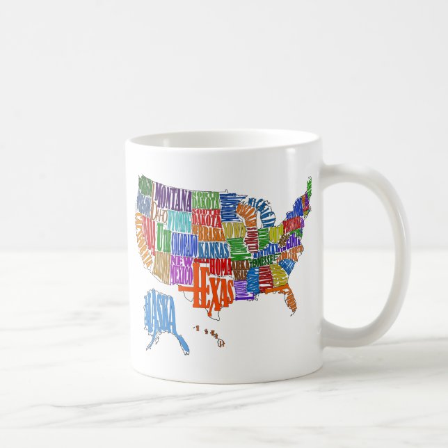 US Map Coffee Mug (Right)