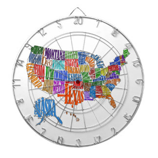 US MAP DARTBOARD