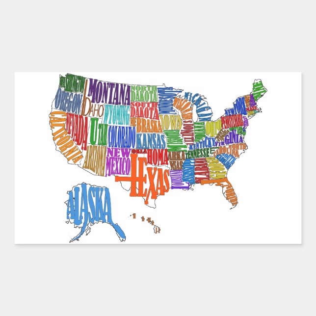 US MAP STICKER (Front)