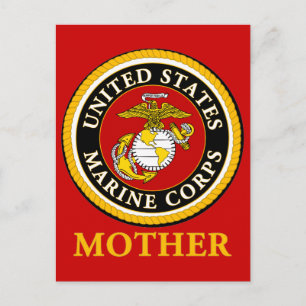 US Marine Official Seal - Mother Postcard