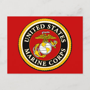 US Marine Official Seal Postcard