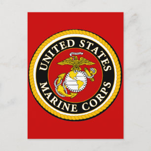 US Marine Official Seal Postcard