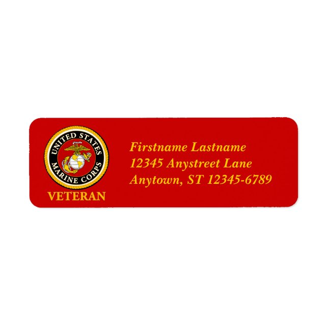US Marine Official Seal - Veteran (Front)