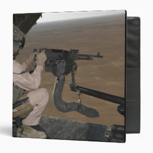US Marine test firing an M240 heavy machine gun Binder