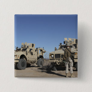 US Marines 2 Inch Square Button