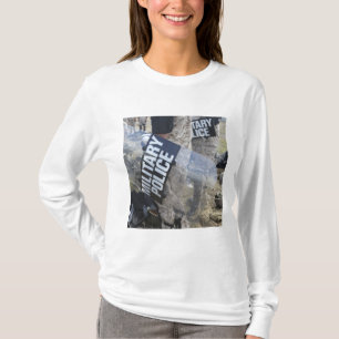 US Marines and Sailors don riot gear T-Shirt