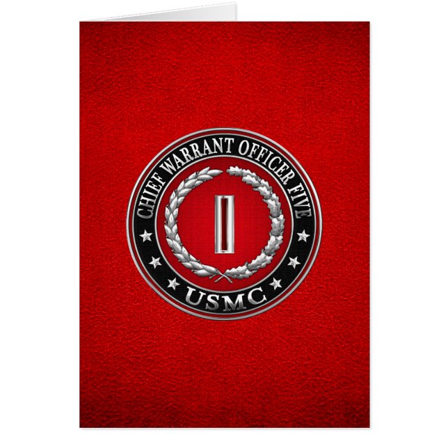 US Marines: Chief Warrant Five (USMC CWO-5) [3D] (Front)