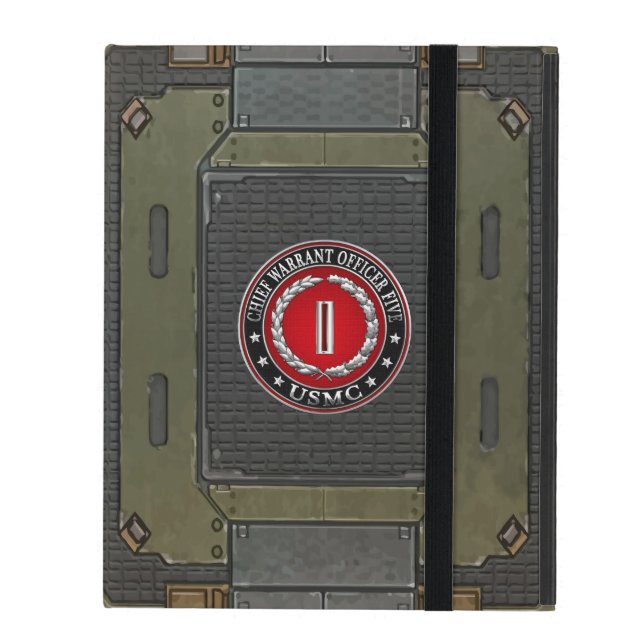 US Marines: Chief Warrant Five (USMC CWO-5) [3D] iPad Case (Front Closed)