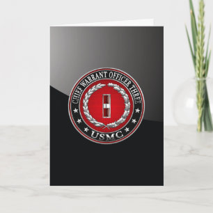 US Marines: Chief Warrant Three (USMC CWO-3) [3D] Card