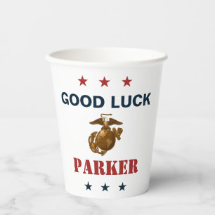 US Marines Corps Farewell Party - Recruit Training Paper Cups