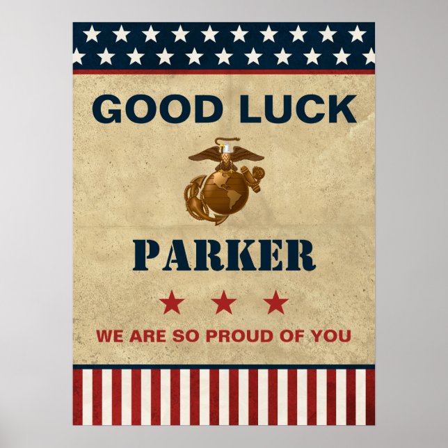 US Marines Corps Farewell Party - Recruit Training Poster (Front)