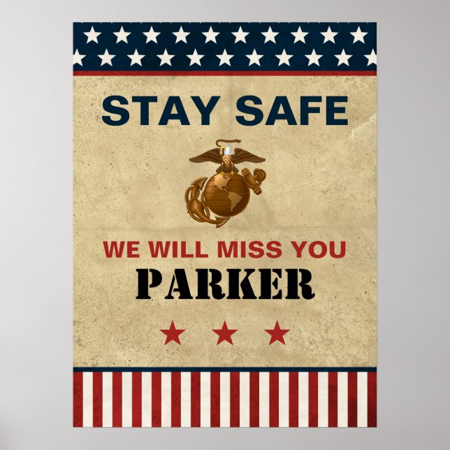 US Marines Corps Farewell Party - Recruit Training Poster (Front)