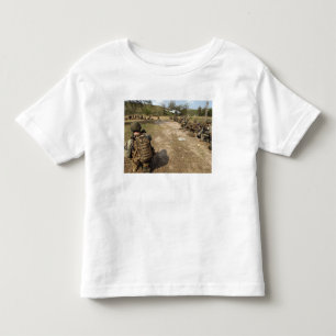 US Marines provide security as a UH-1N Toddler T-shirt