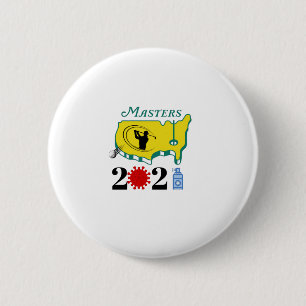 us masters GOLF 2021 2 Inch Round Button