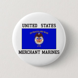 US Merchant Marine 2 Inch Round Button