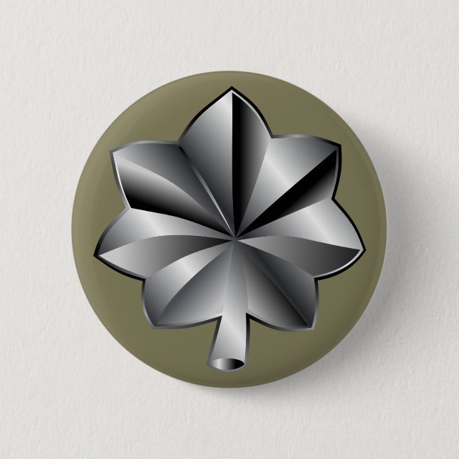 US Military Rank - Lieutenant Colonel 2 Inch Round Button (Front)