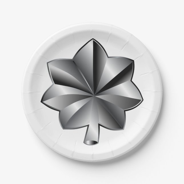 US Military Rank - Lieutenant Colonel Paper Plate (Front)
