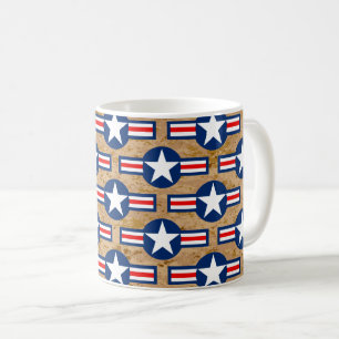 US MILITARY ROUNDEL - Desert Camo Coffee Mug