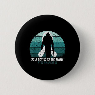 Us Military Veterans Suicide Awareness Ptsd Awaren 2 Inch Round Button