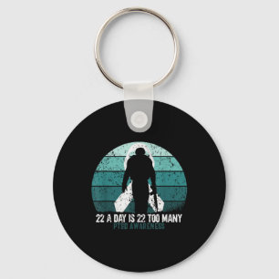 Us Military Veterans Suicide Awareness Ptsd Awaren Keychain