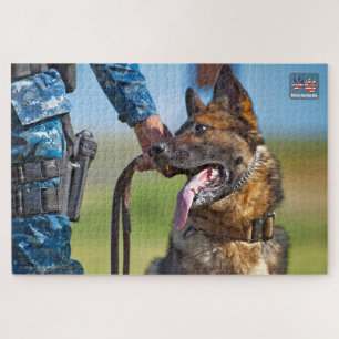 US MILITARY WORKING DOG (20x30 inch) Jigsaw Puzzle