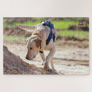 US MILITARY WORKING DOG (20x30 inch) Jigsaw Puzzle